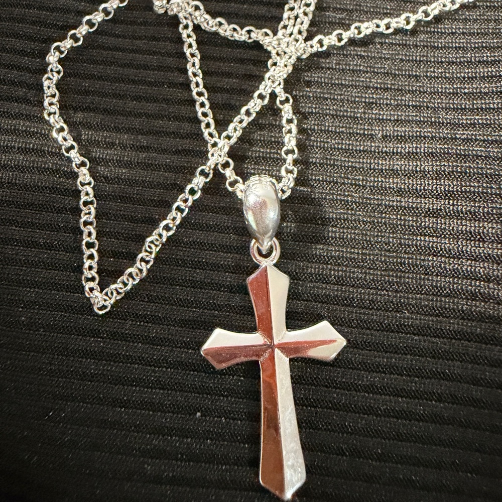 Cross necklace 18”